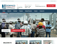 Tablet Screenshot of domingocontrols.com